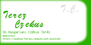 terez czekus business card